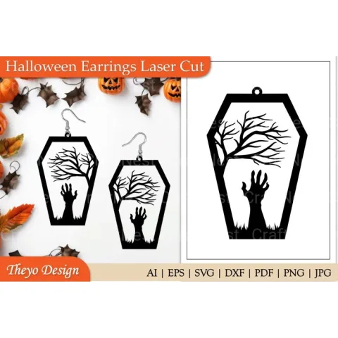 Halloween Earrings SVG Collection