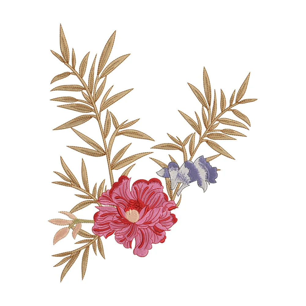 Rose Thorn Embroidery Design