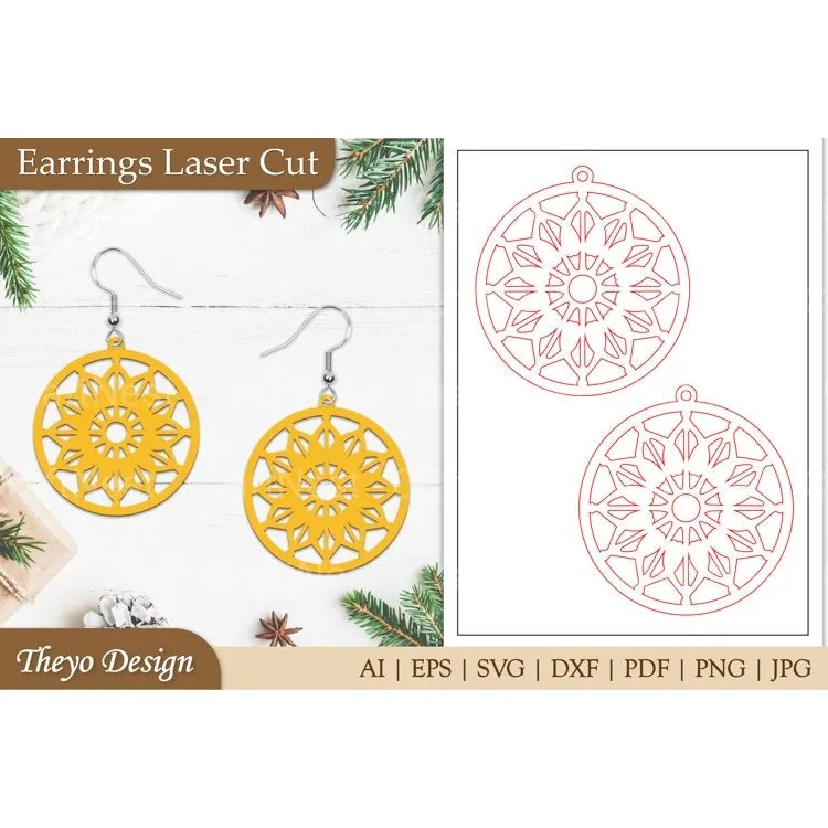 Lasercut Earrings SVG Bundle
