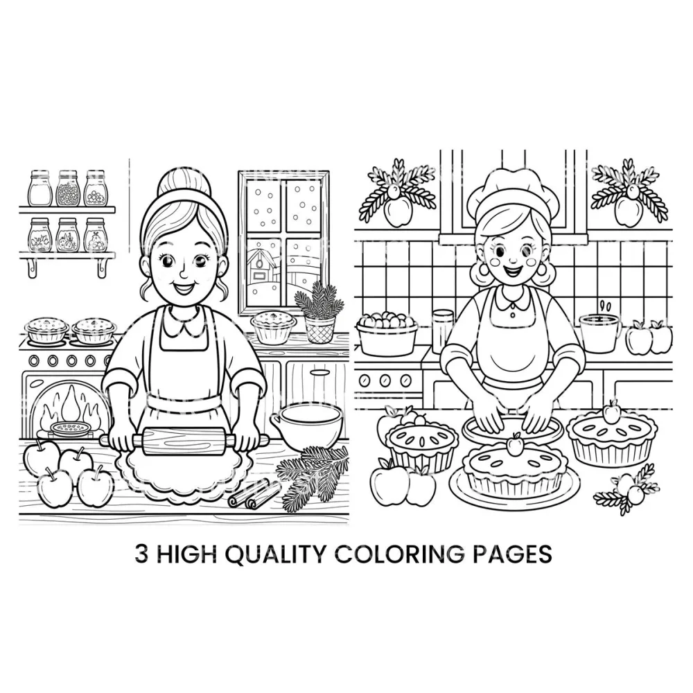 Baking Day Fun Coloring Books