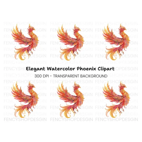 Phoenix Clipart Bundle