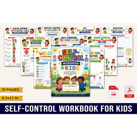 Self Control For Kids Workbook