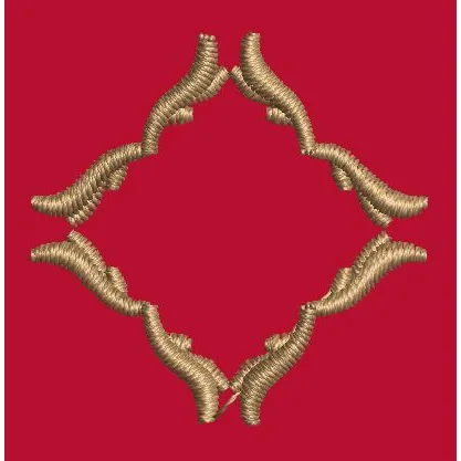 Diamond Decorative Frame Embroidery Design