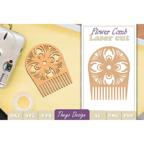 Comb Flower SVG Bundle