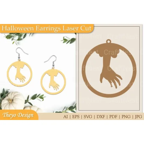 Halloween Earrings SVG Bundle