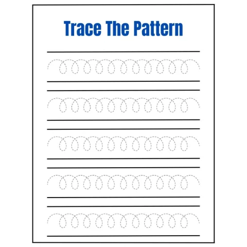 Trace the Pattern Prewriting Workbook