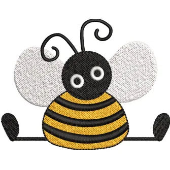 Honeybee Embroidery Design