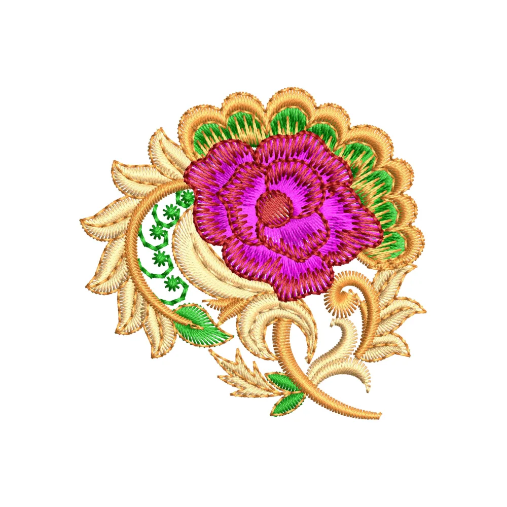 Green Embroidery Design