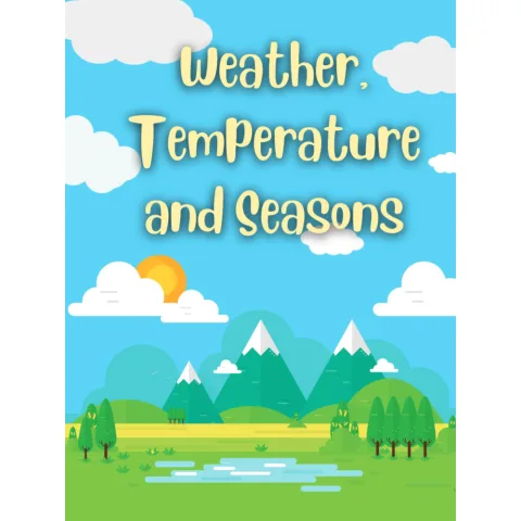 Weather Temperature Seasons Vocabulary Worksheets