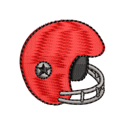 Player Helmet Embroidery Design
