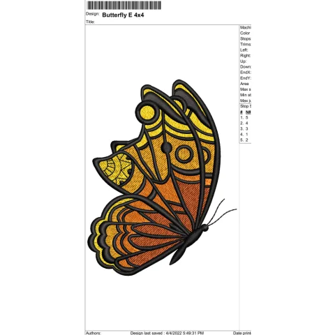 Butterfly Embroidery Design