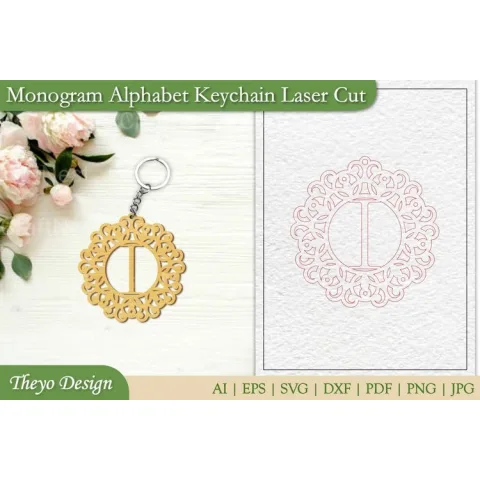 Alphabet Keychain SVG