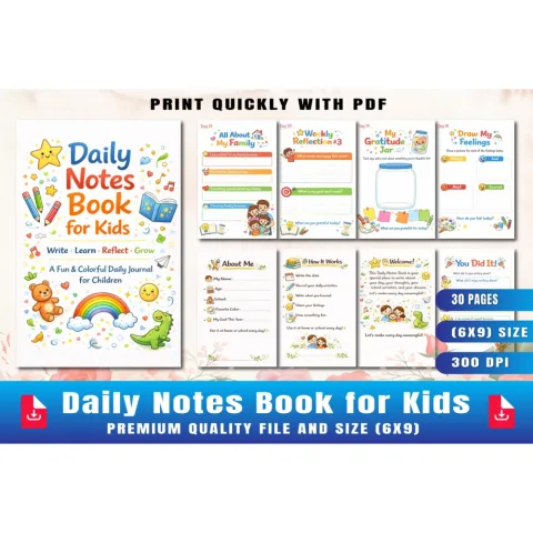 Daily Notes Kids Planner