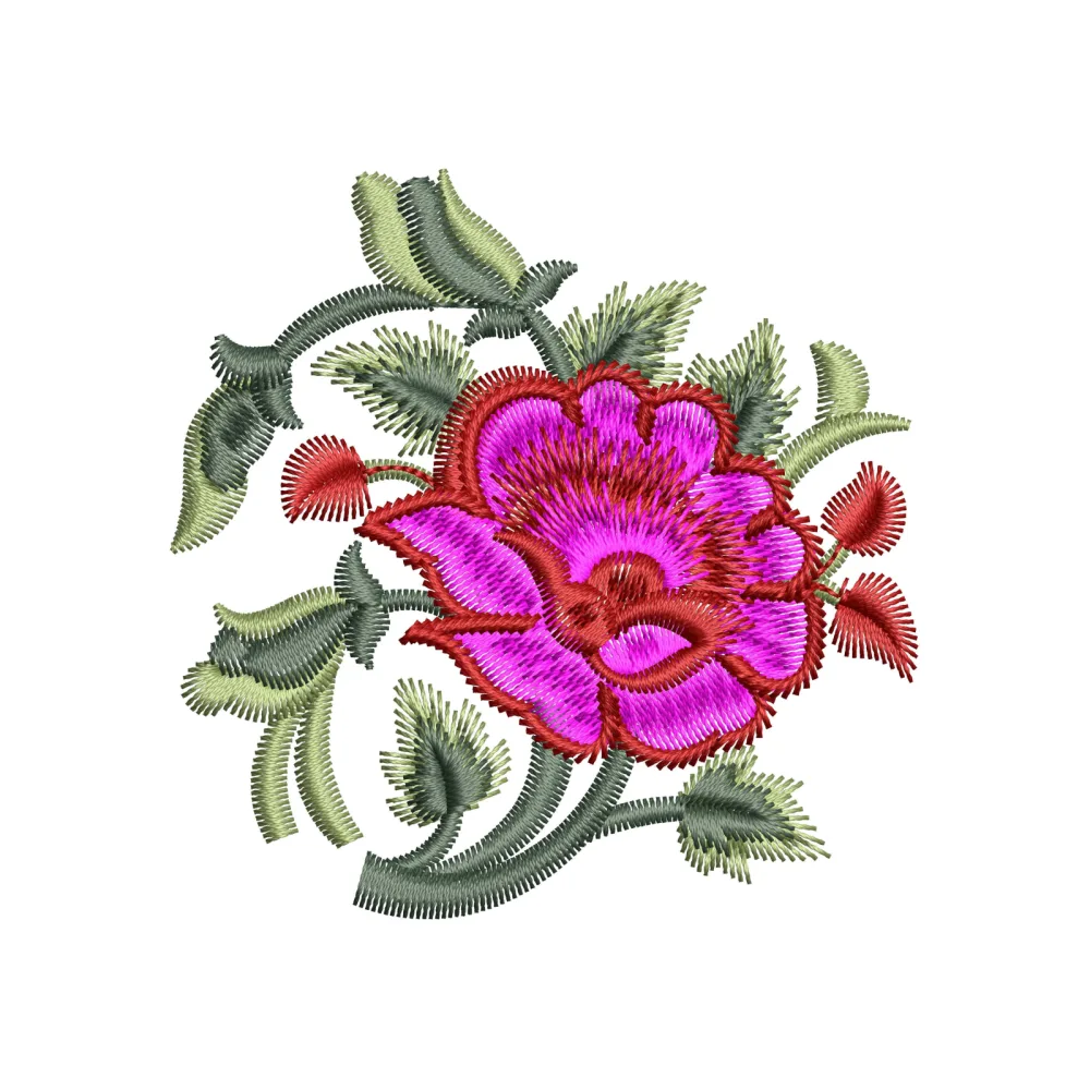 Pink Embroidery Design