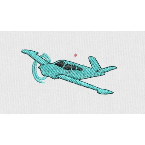 Plane Embroidery Design