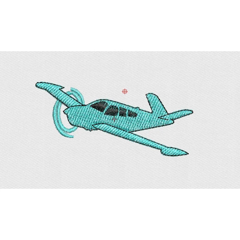 Plane Embroidery Design