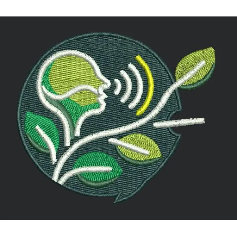 Speaking Plant Embroidery Design