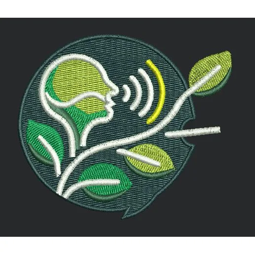 Speaking Plant Embroidery Design