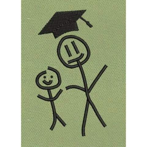 Graduated Embroidery Design