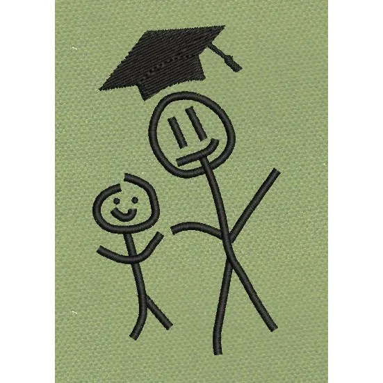 Graduated Embroidery Design