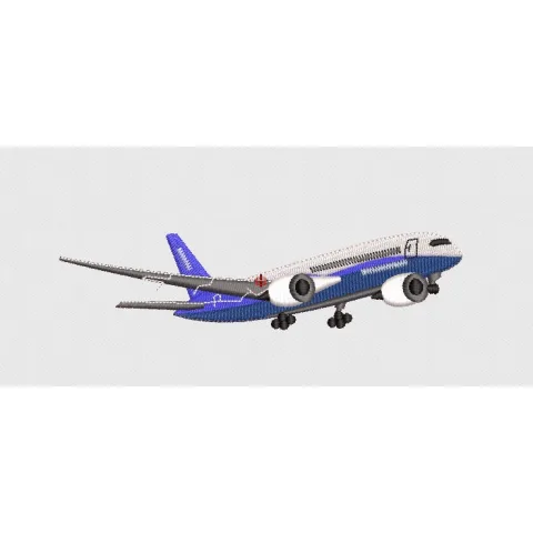 Plane Embroidery Design