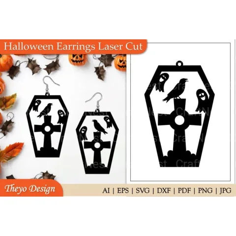 Halloween Earrings SVG Collection