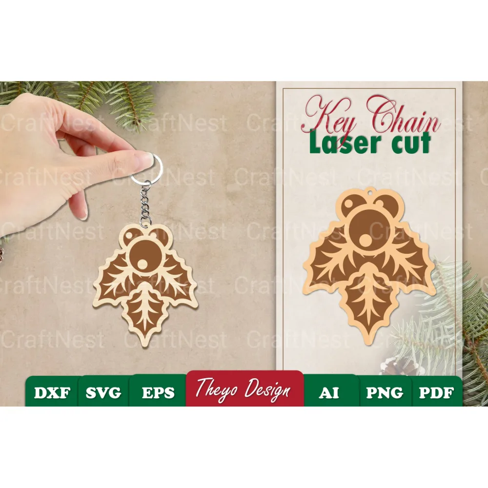 Christmas Keychain SVG Bundle