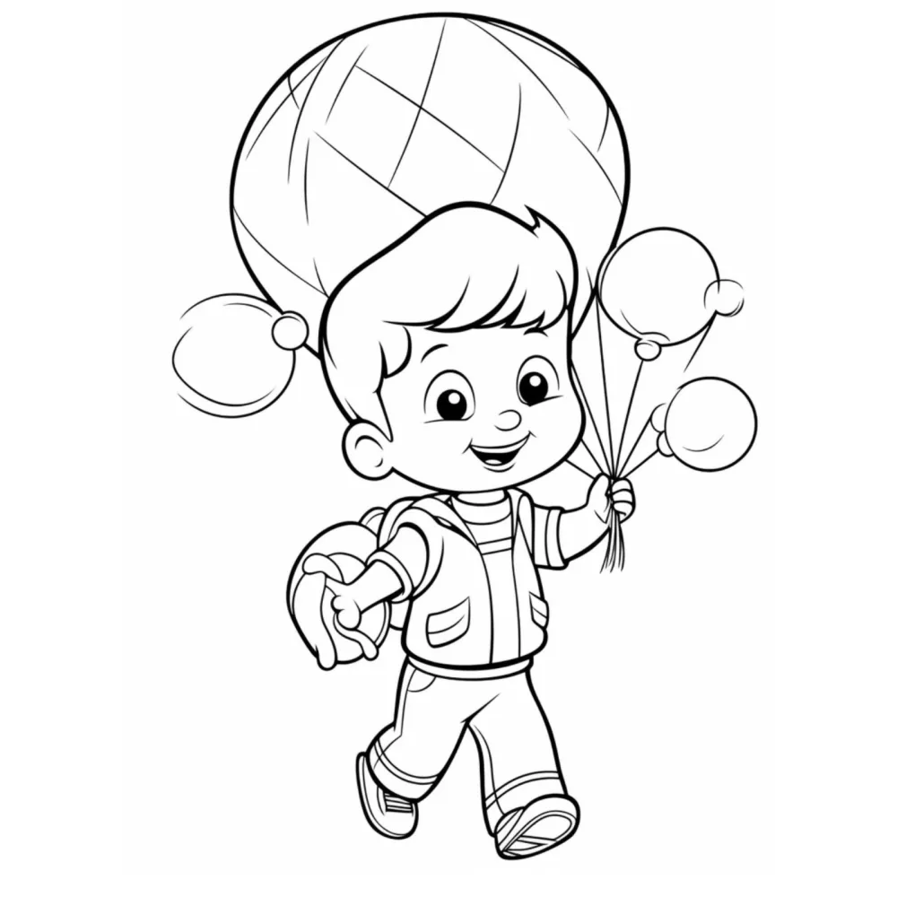Cute Kids Coloring Book