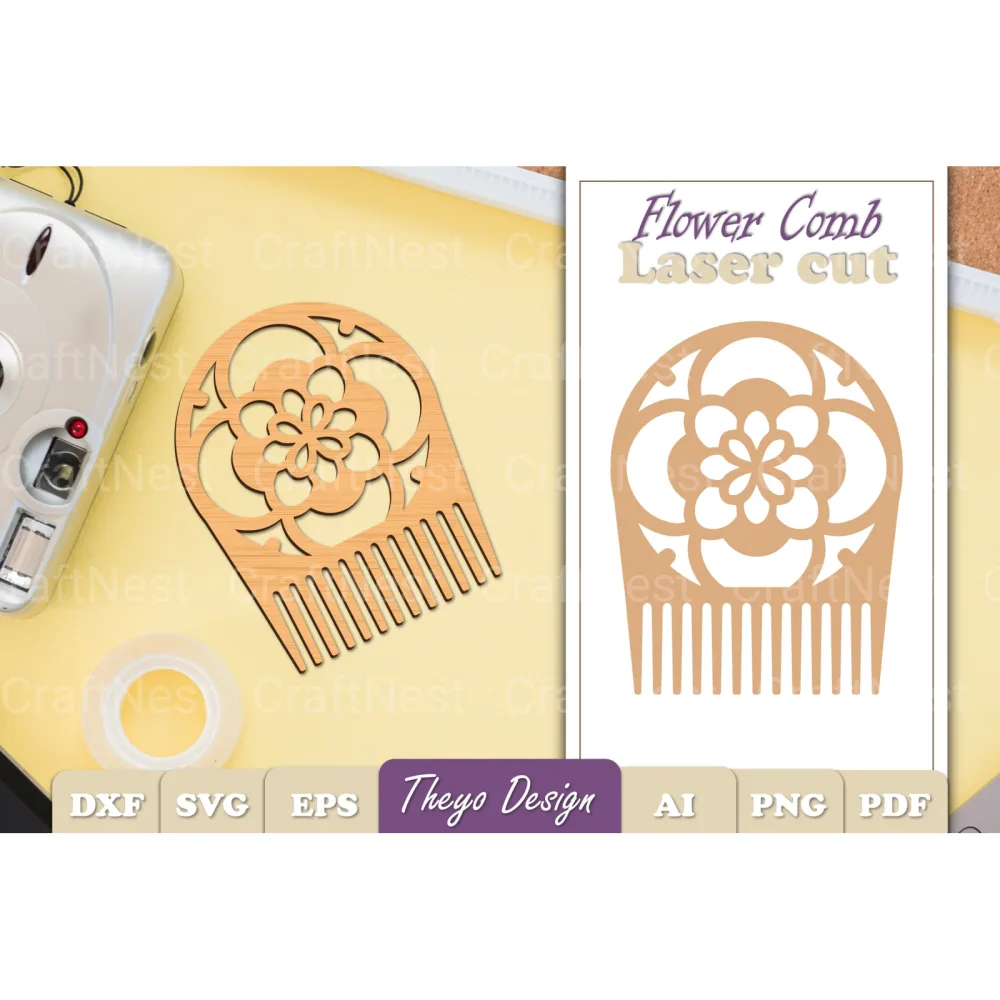 Comb Flower SVG Bundle