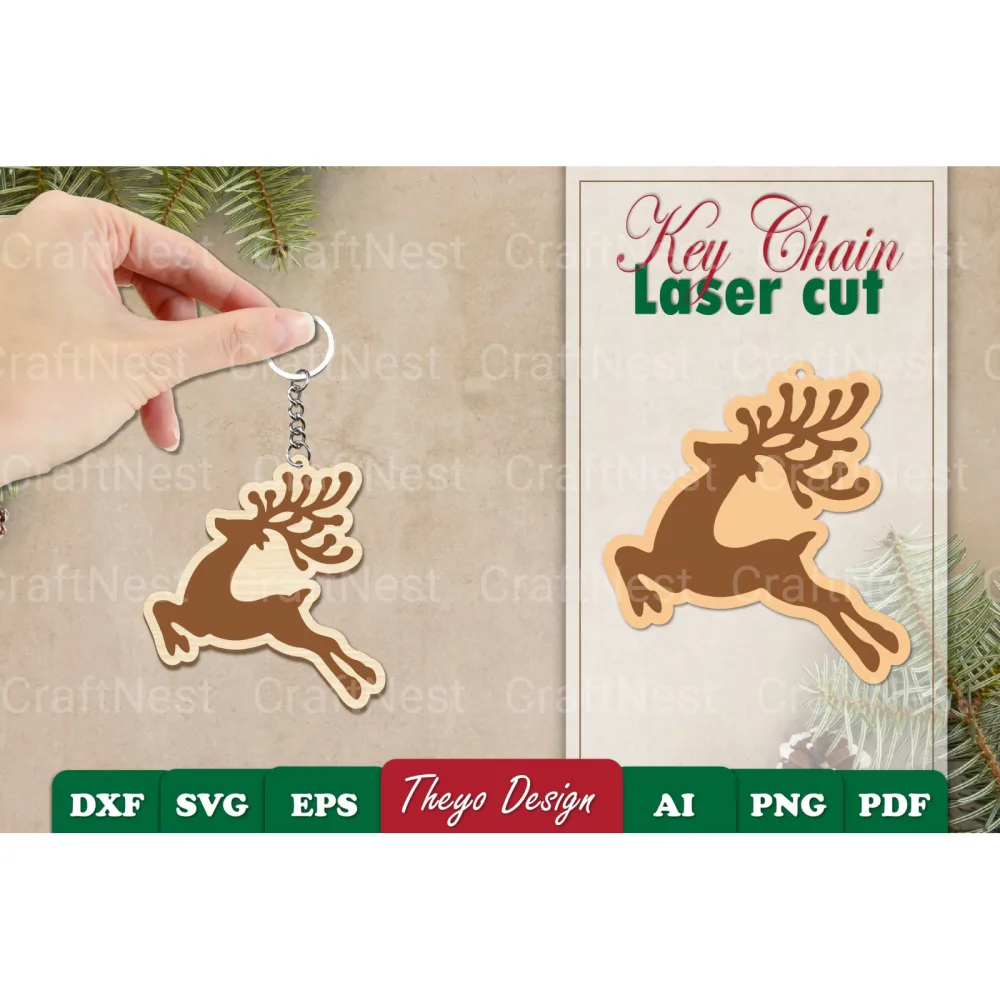 Christmas Keychain SVG Bundle