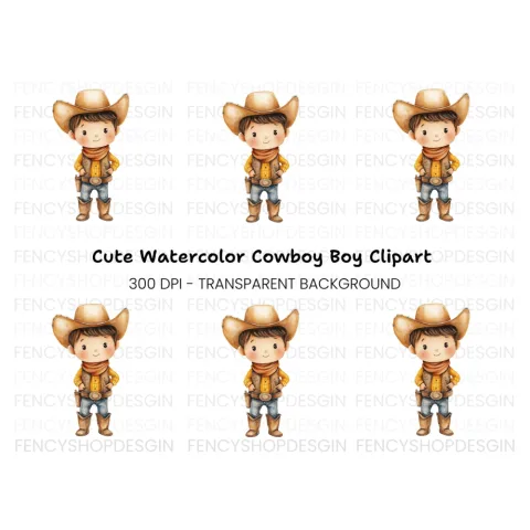 Charming Cowboy Clipart Bundle
