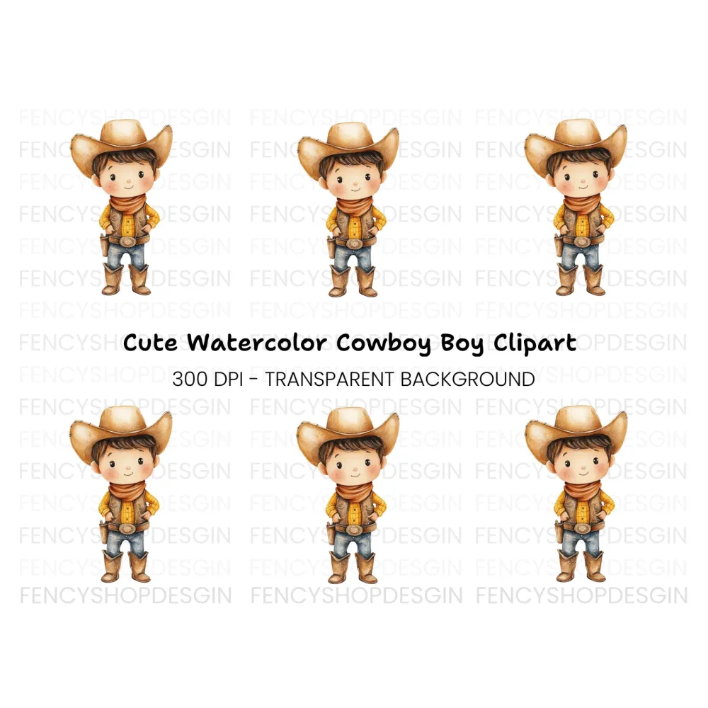 Charming Cowboy Clipart Bundle