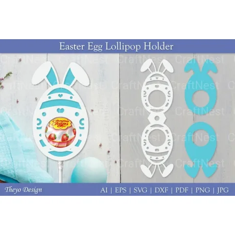 Easter Egg Lollipop Holder SVG Bundle