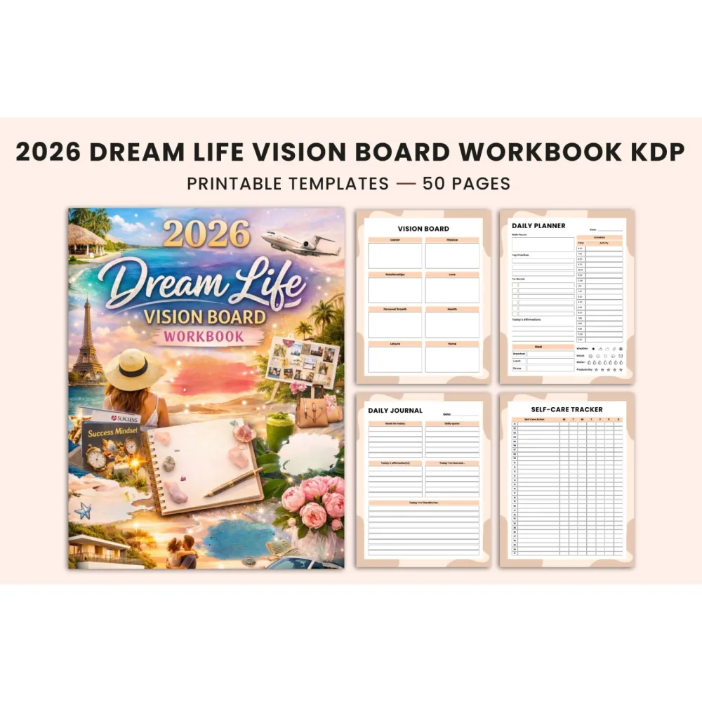 Dream Life Vision Board Workbook