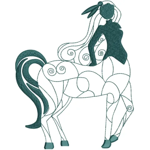 Horse Embroidery Design