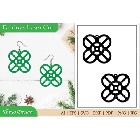 Laser Cut Earrings SVG Bundle