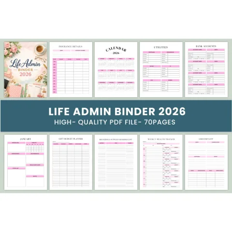 Life Admin Binder Planner