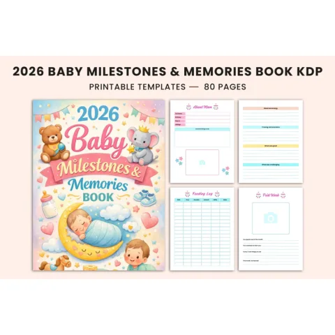 Baby Milestones Memories Planner