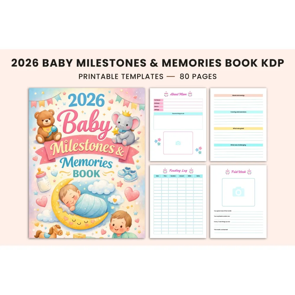 Baby Milestones Memories Planner