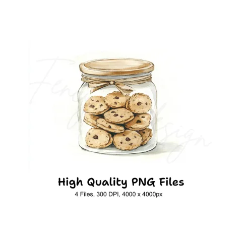 Cookies in Jars Clipart Bundle