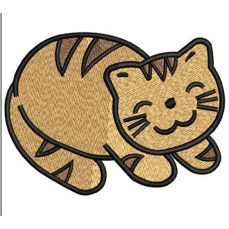 Cat Q Embroidery Design