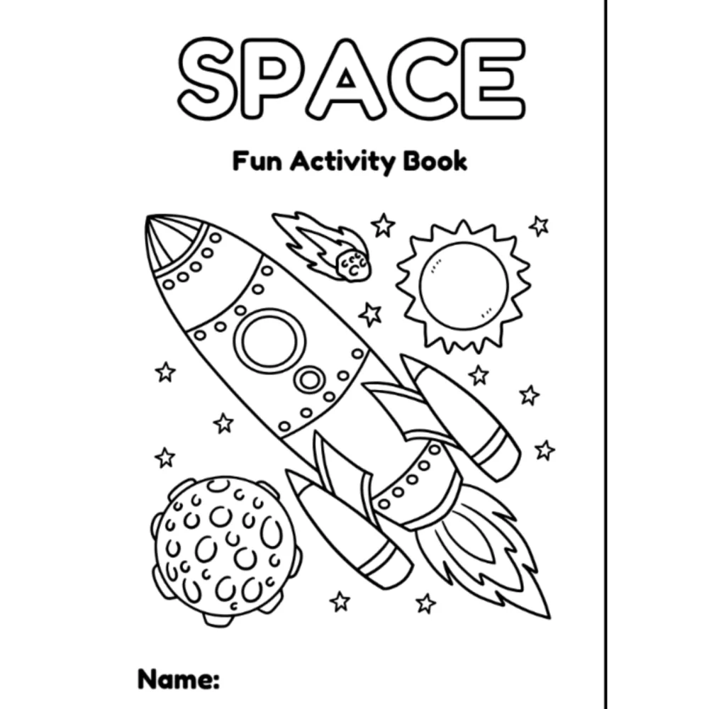 Purple Space Fun Activity Worksheets