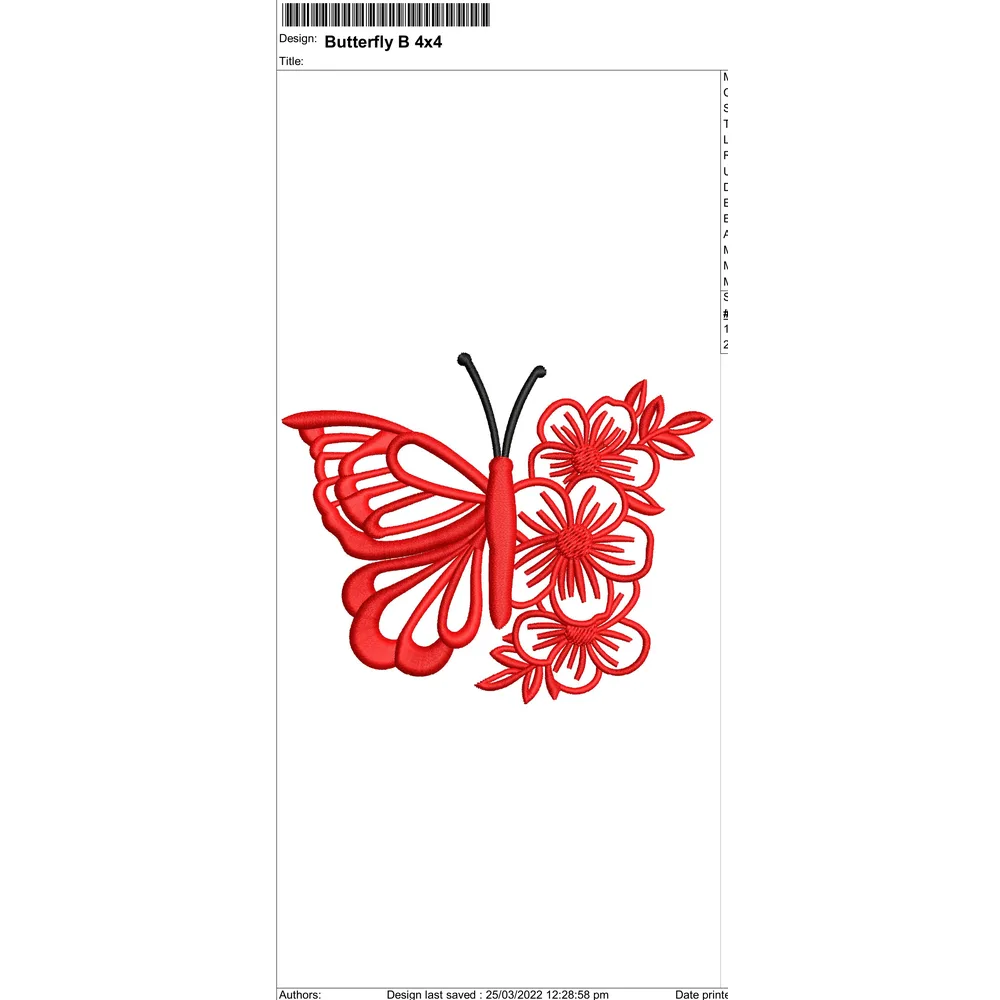 Butterfly Embroidery Design