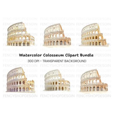 Colosseum Clipart Bundle