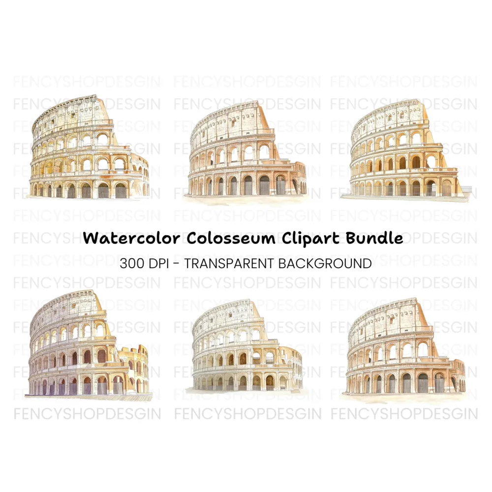 Colosseum Clipart Bundle