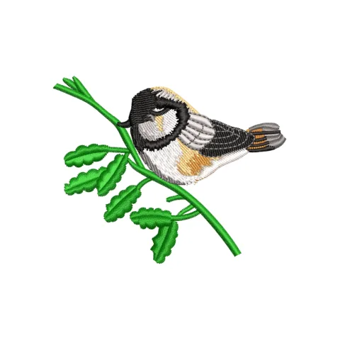 Sparrow Embroidery Design