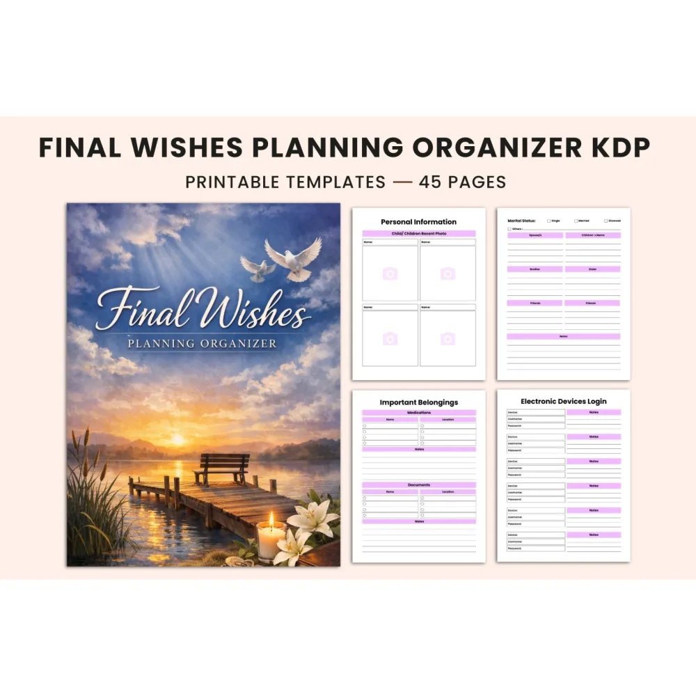 Final Wishes Planning Planner
