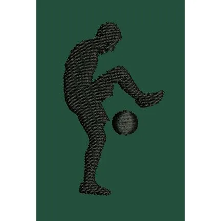 Football Juggling Embroidery Design