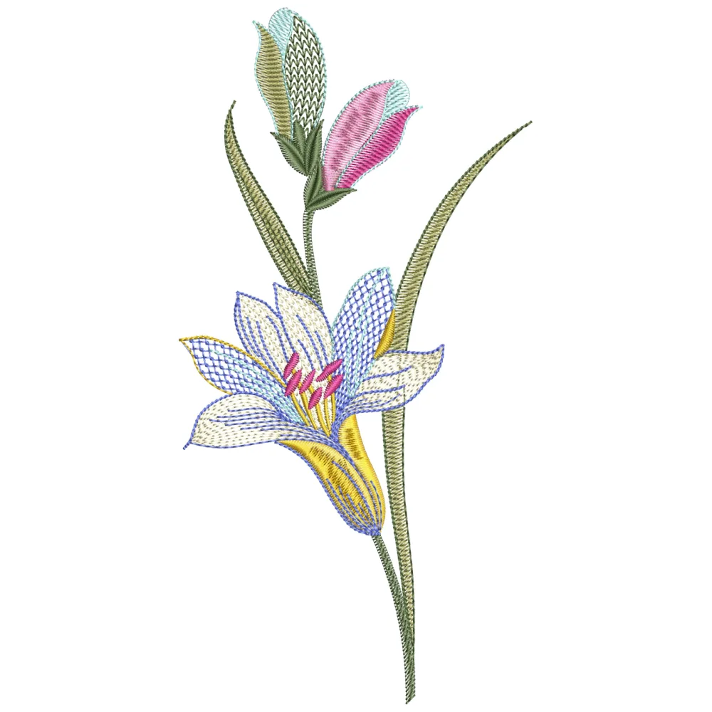 Flower Dasta Embroidery Design