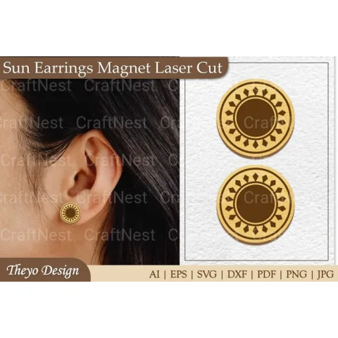 Earrings Magnet SVG Bundle